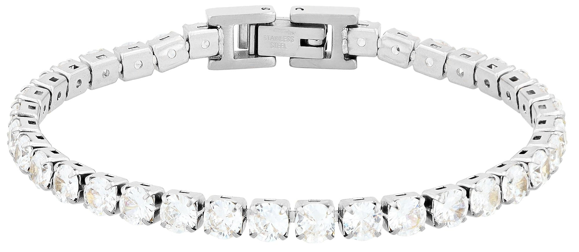 Armband | Tennisarmband Edelstahl Massiv - Hommforyou by Juwelier Homm