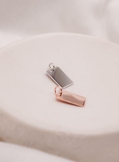 Gravurplättchenkette Eckig - Hommforyou by Juwelier Homm