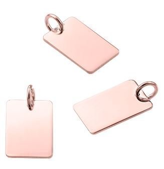 Gravurplättchenkette Eckig - Hommforyou by Juwelier Homm