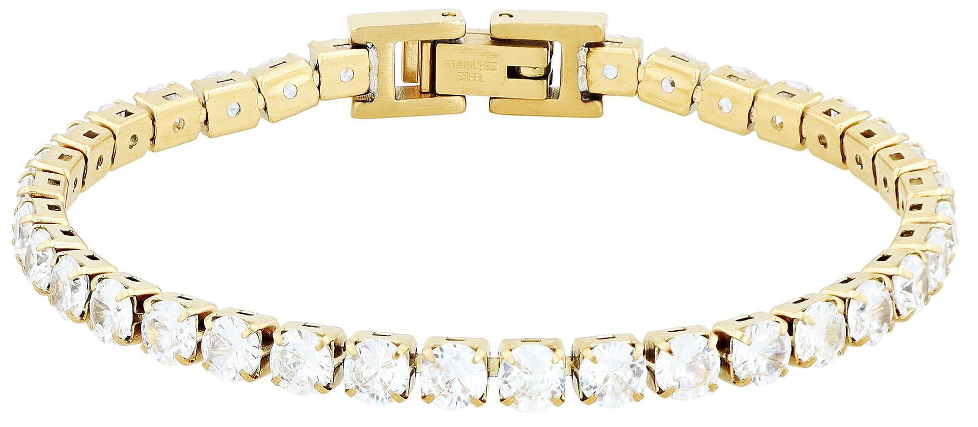 Armband | Tennisarmband Edelstahl Massiv - Hommforyou by Juwelier Homm