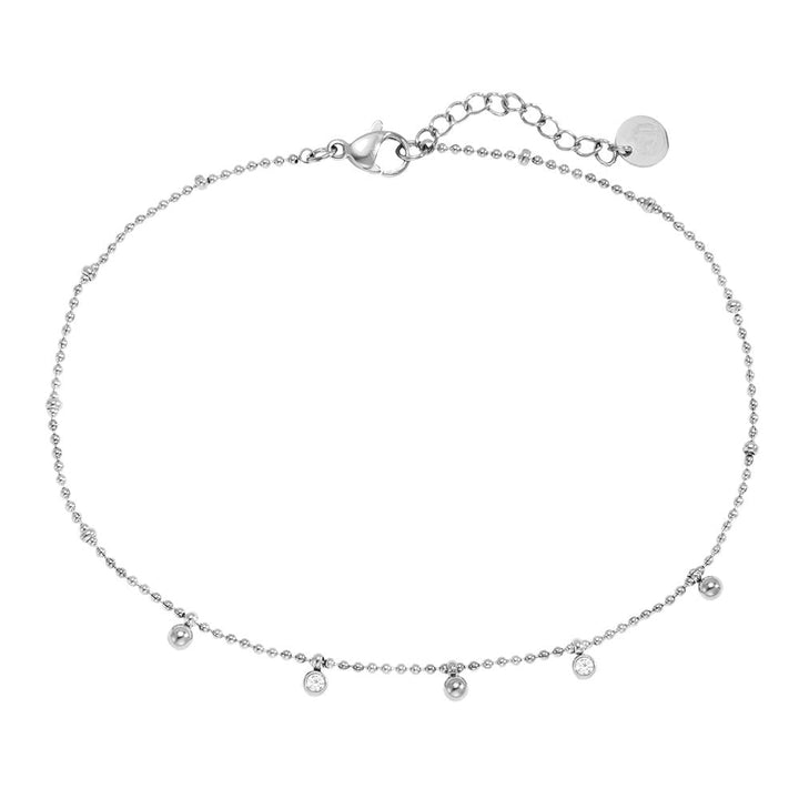 Fußkette Mini Zirkonia - Hommforyou by Juwelier Homm