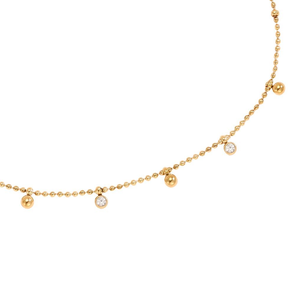 Fußkette Mini Zirkonia - Hommforyou by Juwelier Homm