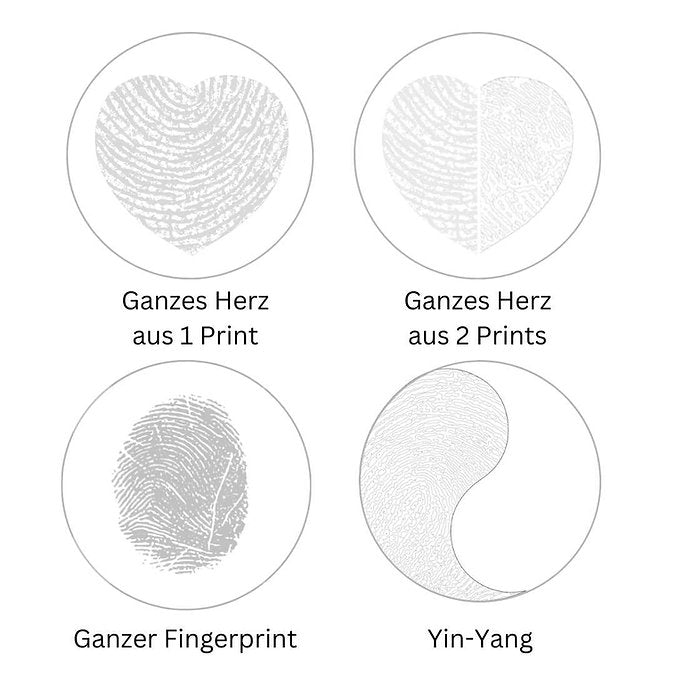 Gravurplättchenkette Fingerprint/Abdruck/Zeichnung - Hommforyou by Juwelier Homm