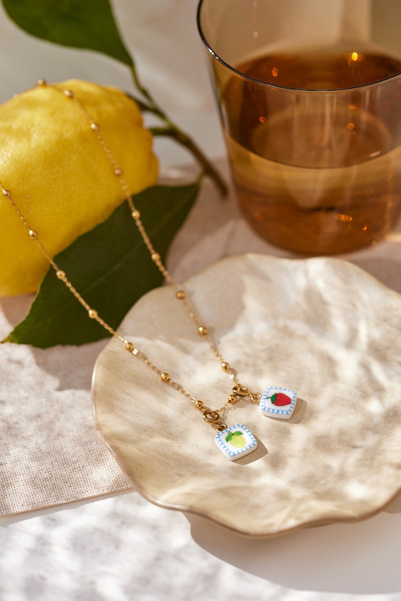 Halskette Lemon/Strawberry - Hommforyou by Juwelier Homm