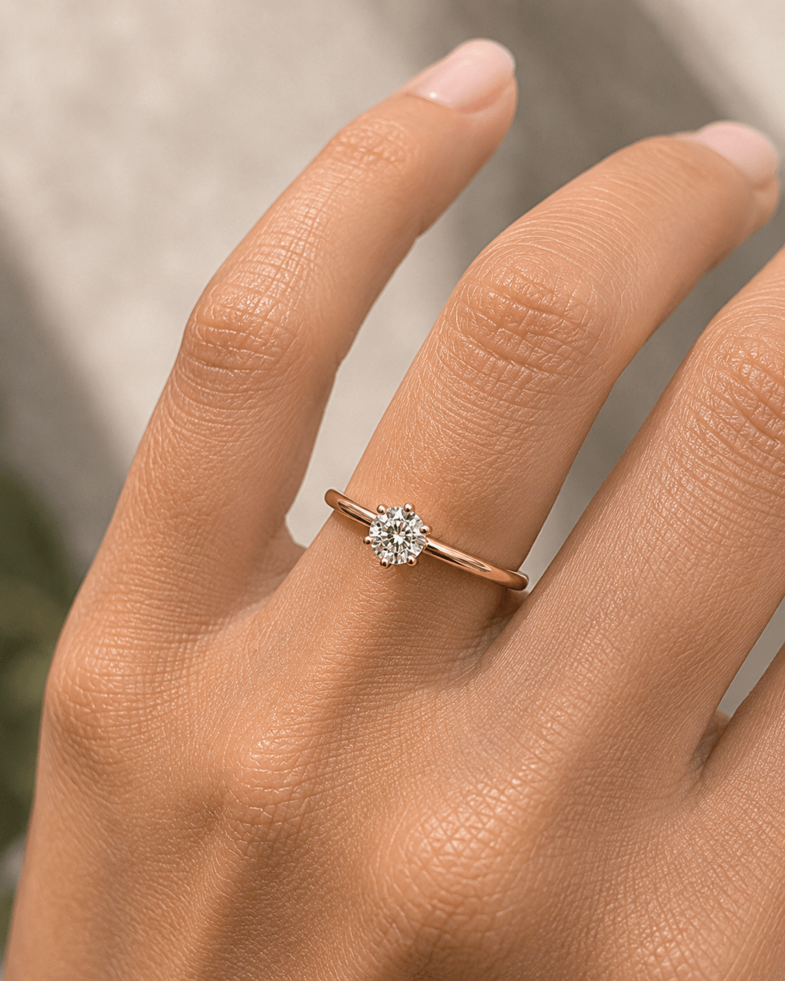 Solitär Ring 6 Krappenfassung Naturdiamant - Hommforyou by Juwelier Homm
