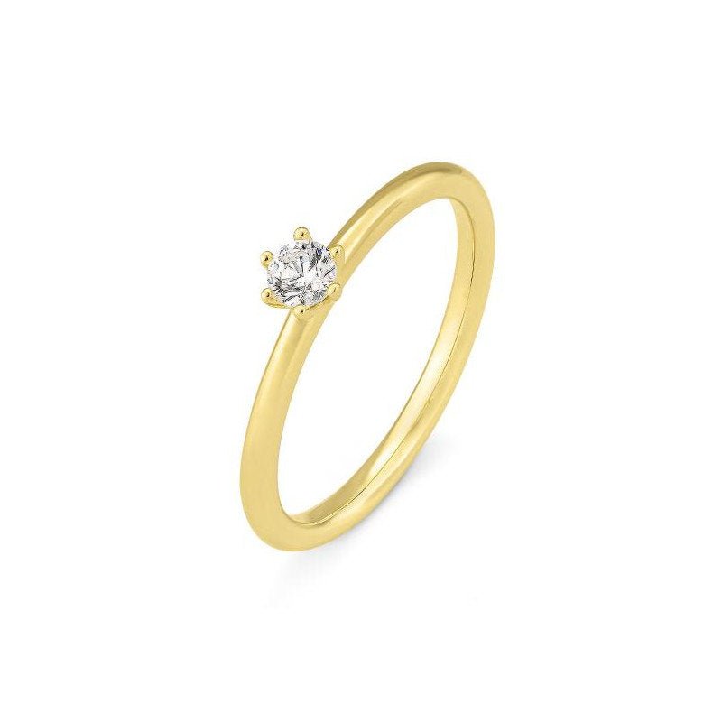 Solitär Ring 6 Krappenfassung - Hommforyou by Juwelier Homm