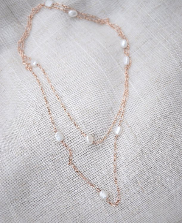 Zarte Gliederkette Pearls - Hommforyou by Juwelier Homm